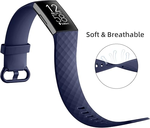 Miniatura 2 de Wepro Correa compatible con Fitbit Charge 4 bandas para mujeres y hombres, compatible con correas Fitbit Charge 3, correa de repuesto deportiva