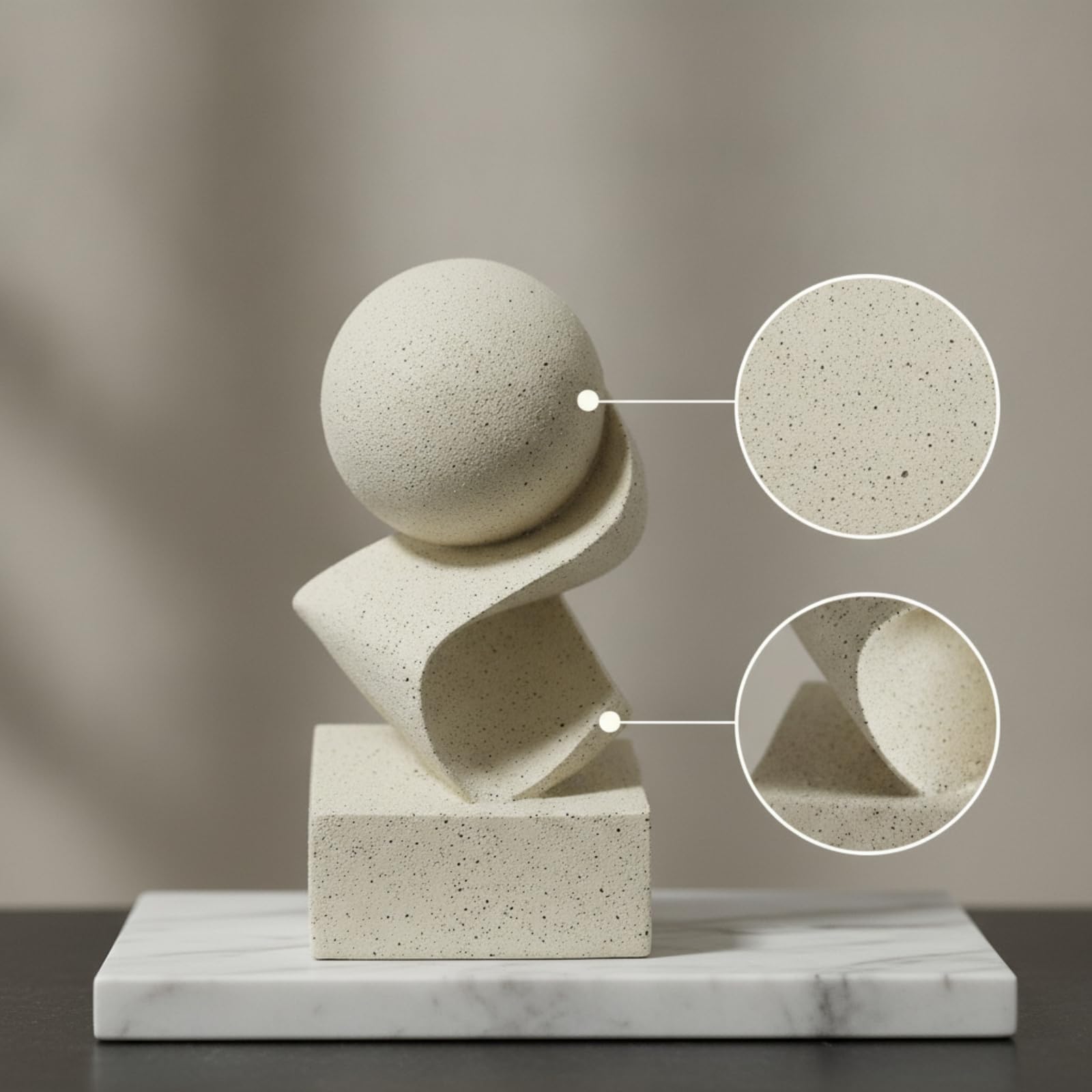 predolo Escultura Geométrica Abstracto Figura No Representativa Moderno Estatua para Salón, Oficina