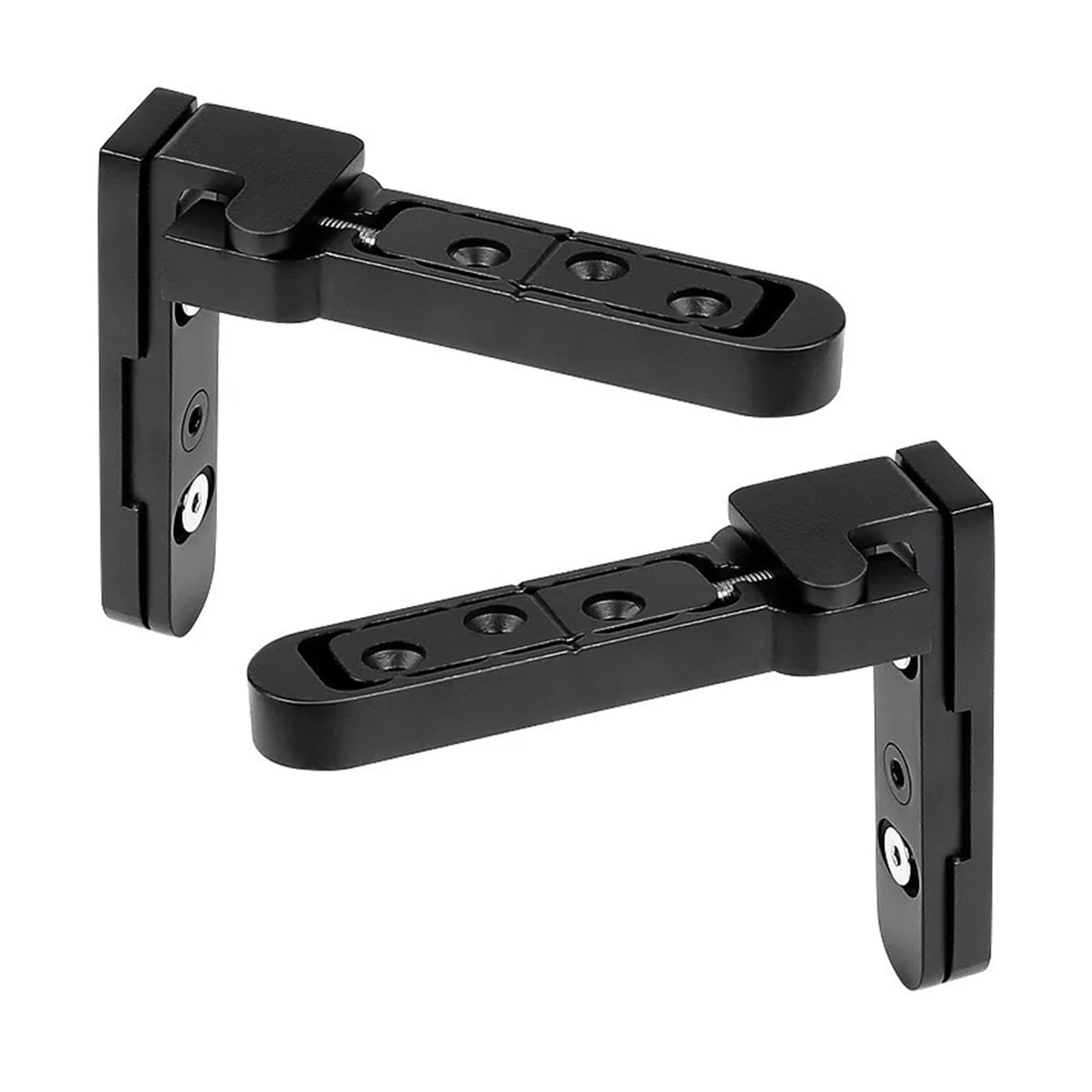 80kg Door Stainless Steel Adjustable Invisible Swing Wooden Door Hinge Hidden Pivoting Concealed Casting Hinge(Black)