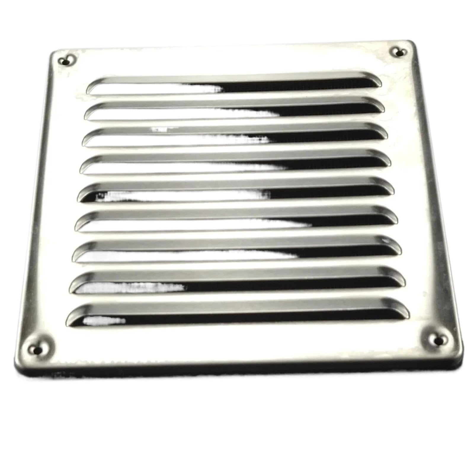 Ventilation Grilles Stainless Steel Air Vent Ventilator Grille Undereave Under Eave Louvers Copper Ventilation(W155H155mm SUS304)
