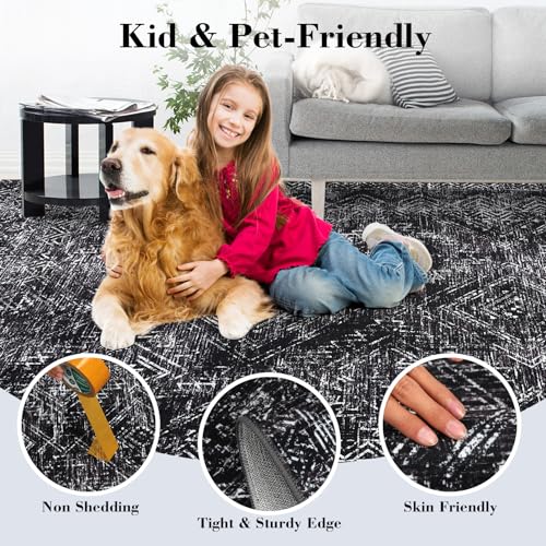 COZYLOOM Washable Runner Rug 2x6 Rug Runner Modern Rug Non Slip Kitchen Rugs Geometric Indoor Entryway Rug Soft Bath Mat Stain Resistant Carpet for Bedroom Hallway Laundry Nursery 2'x6' Taupe