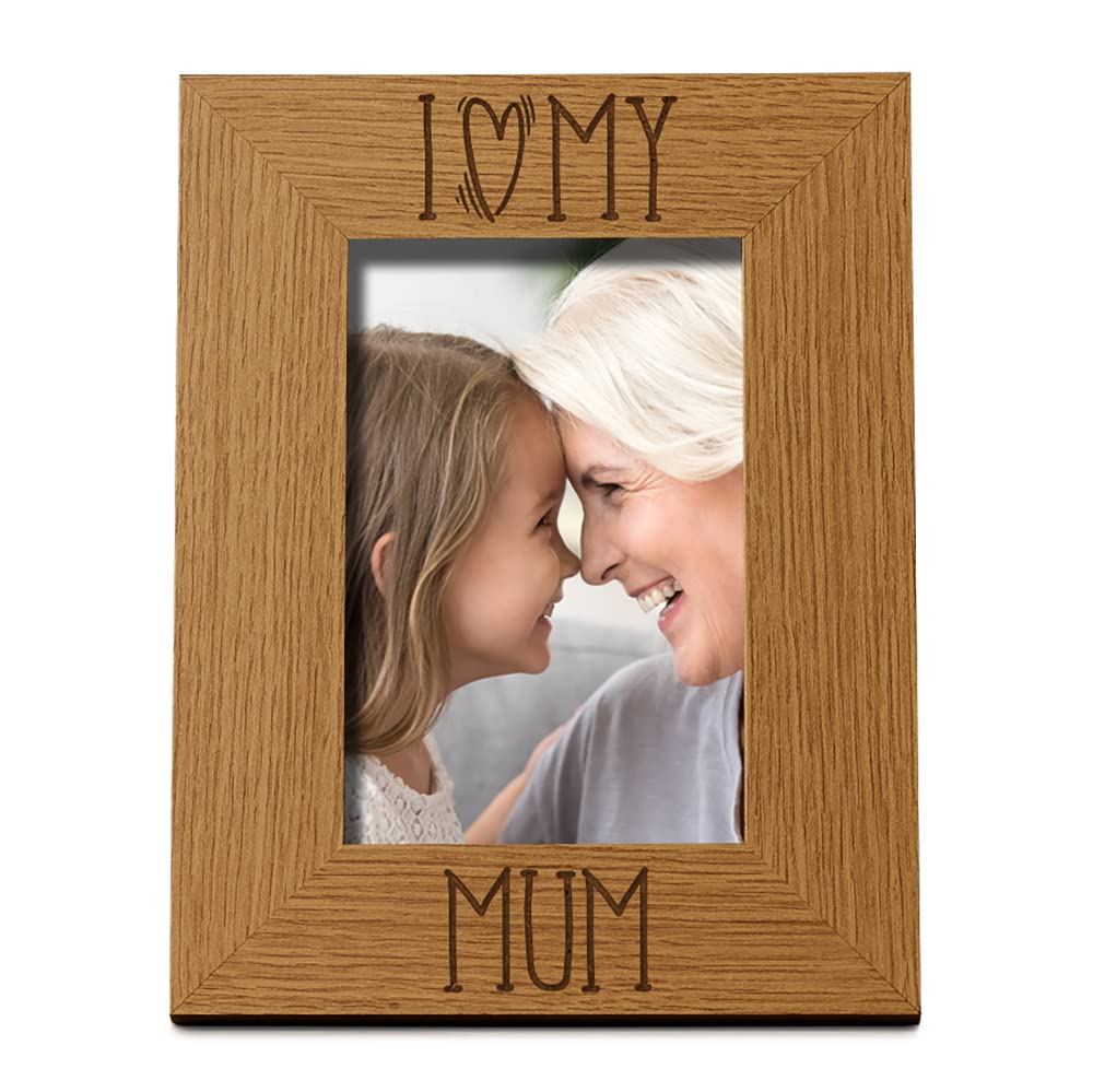 I heart my Mum photo frame (8 x 10 Inch)
