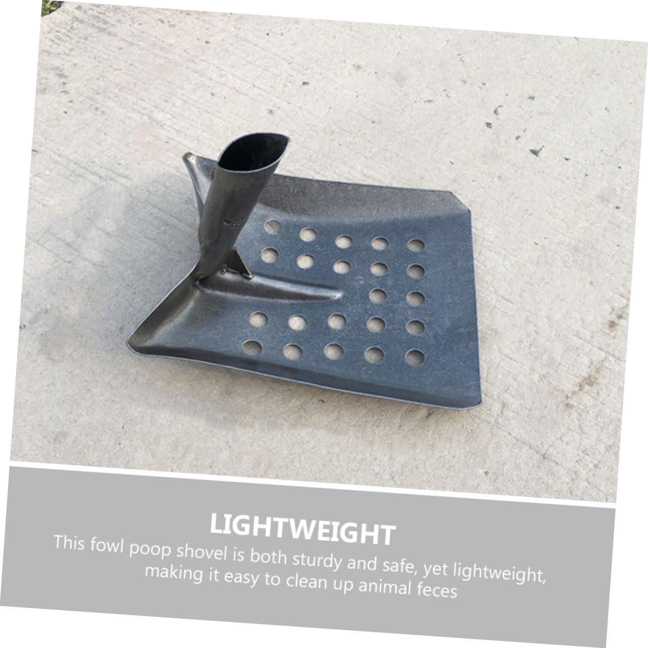 Pala Multifuncional De Limpieza para Rastrillo De Estiércol Metálico para Aves Herramienta De Limpieza De Drenaje y Alcantarillado Diseño Ergonómico y Gran Capacidad