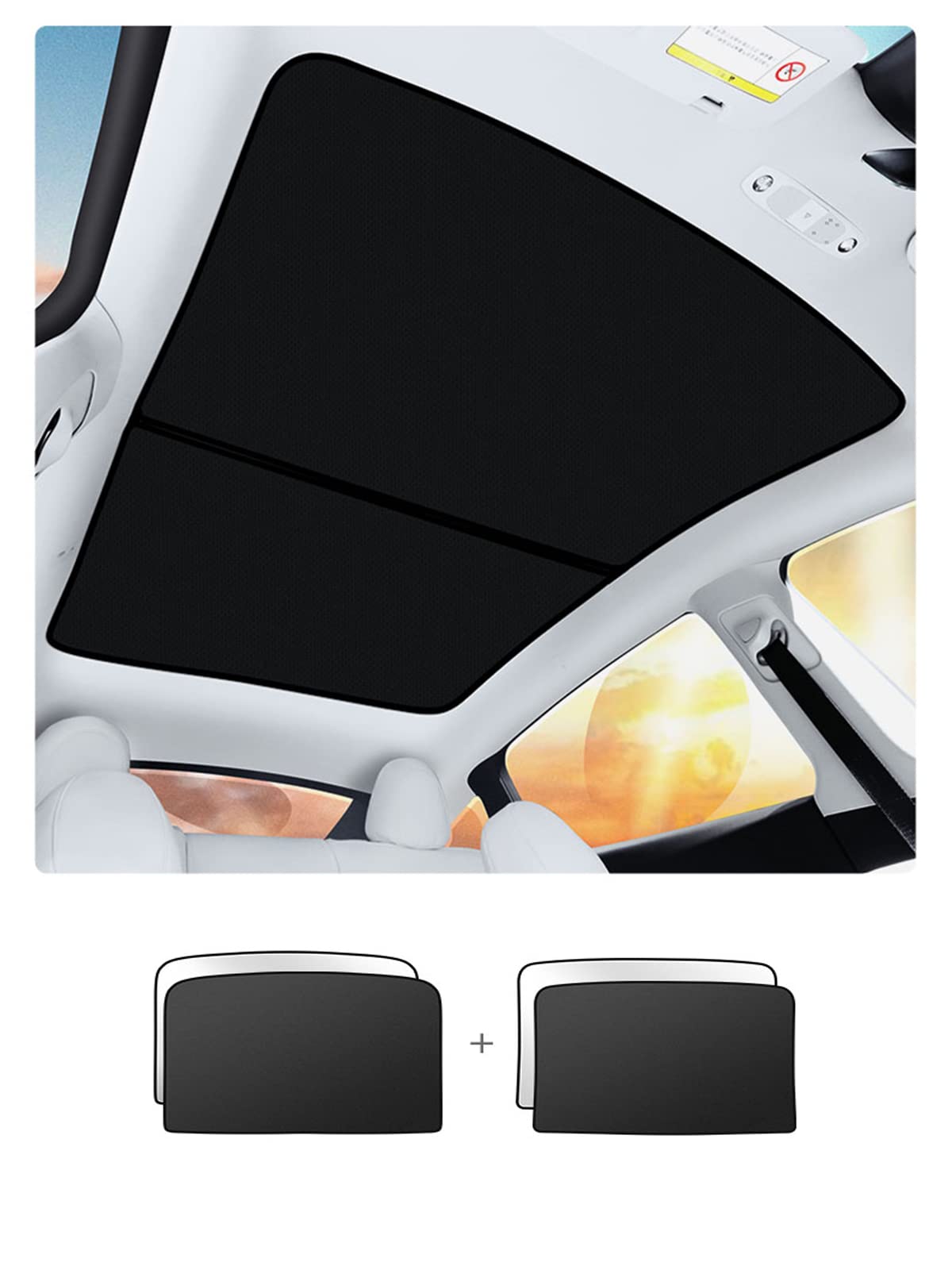 ShowEv Tesla Model Y Sunroof Shade Sunshade Roof Sunshade Sun Shade for