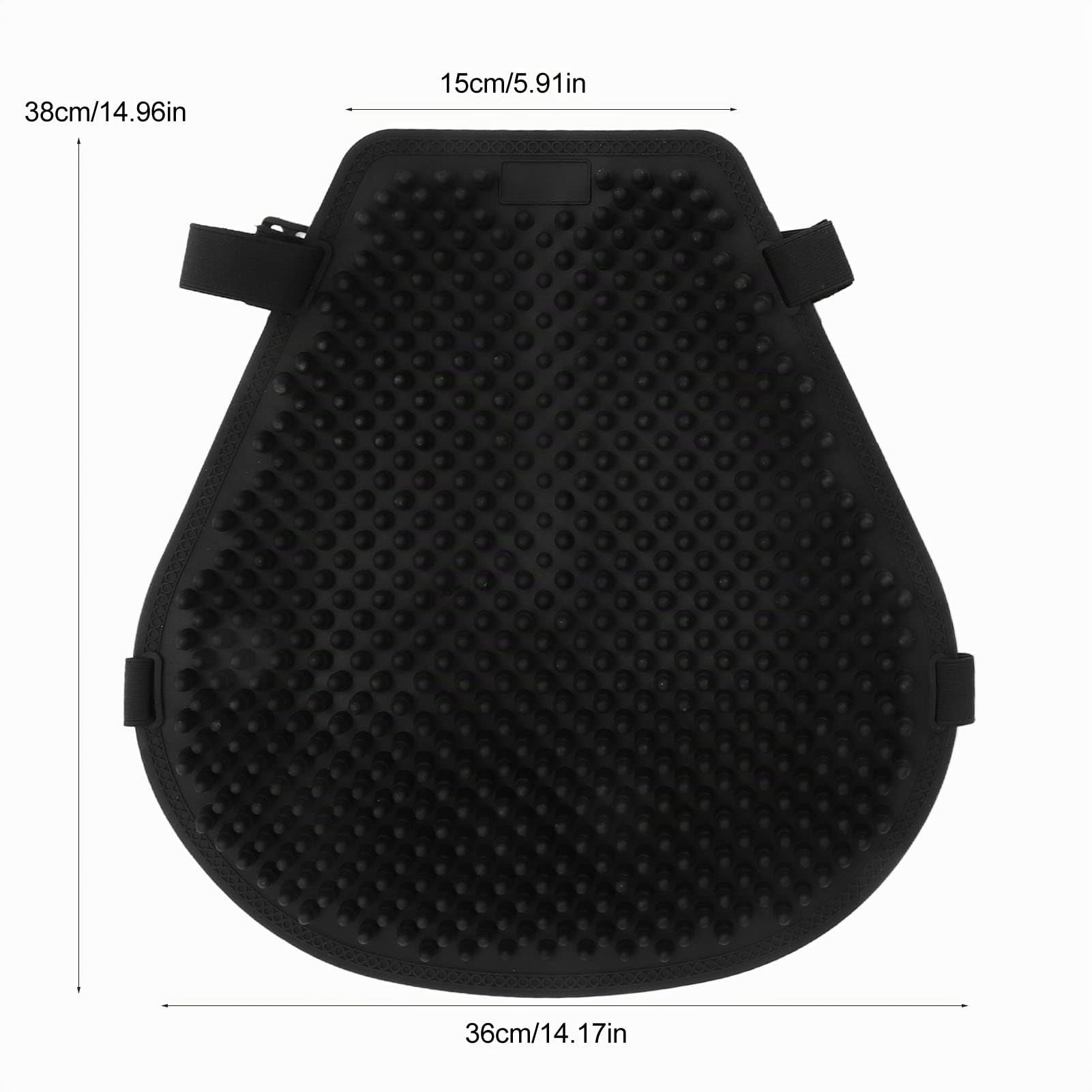 Cojín Asiento Moto Gel, Alivio Presión Absorción Impacto Enfriamiento Universal Almohadilla Gel Negro for Motociclistas Viajes Largos Ciudad