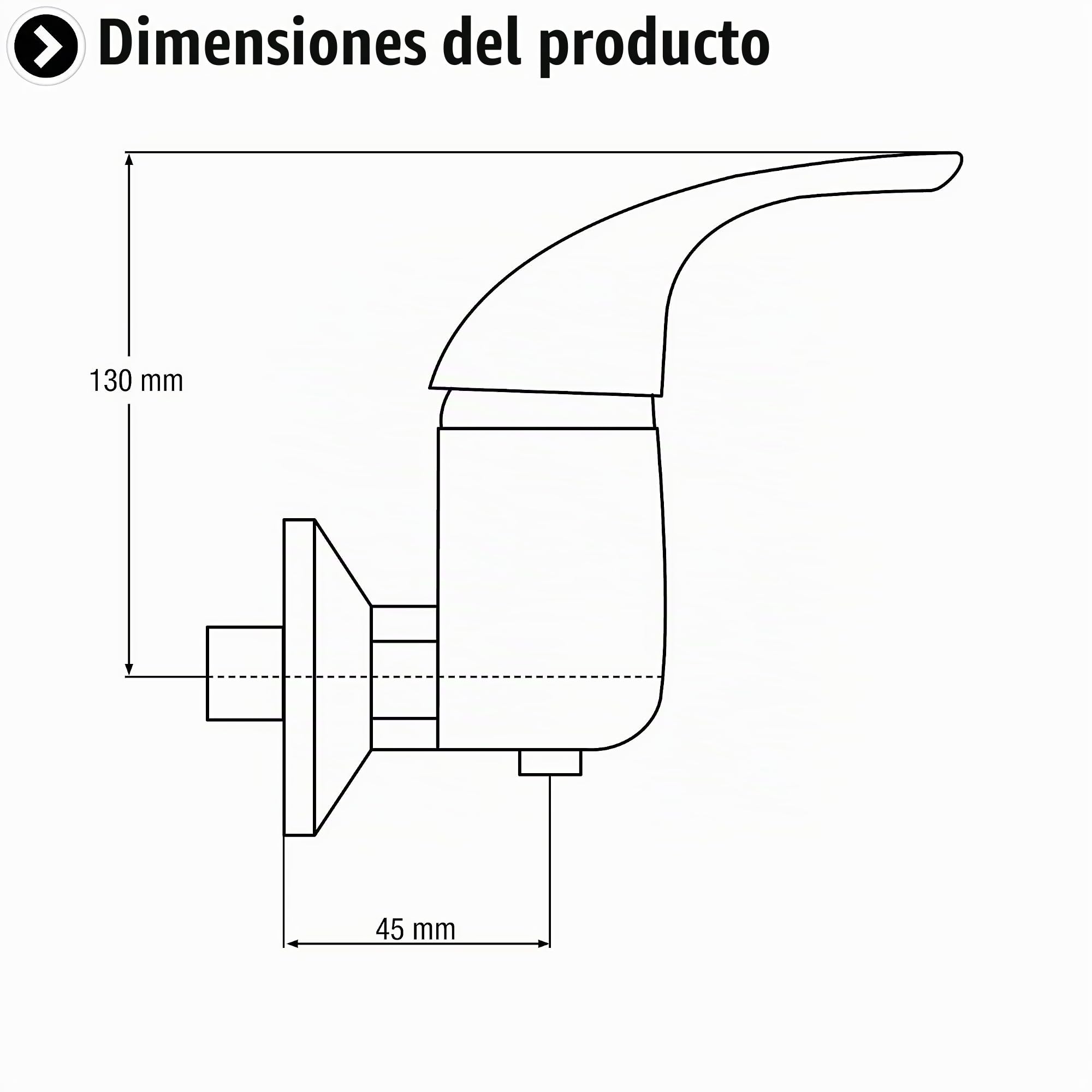 Cornat Anza SA933 - Grifo mezclador monomando