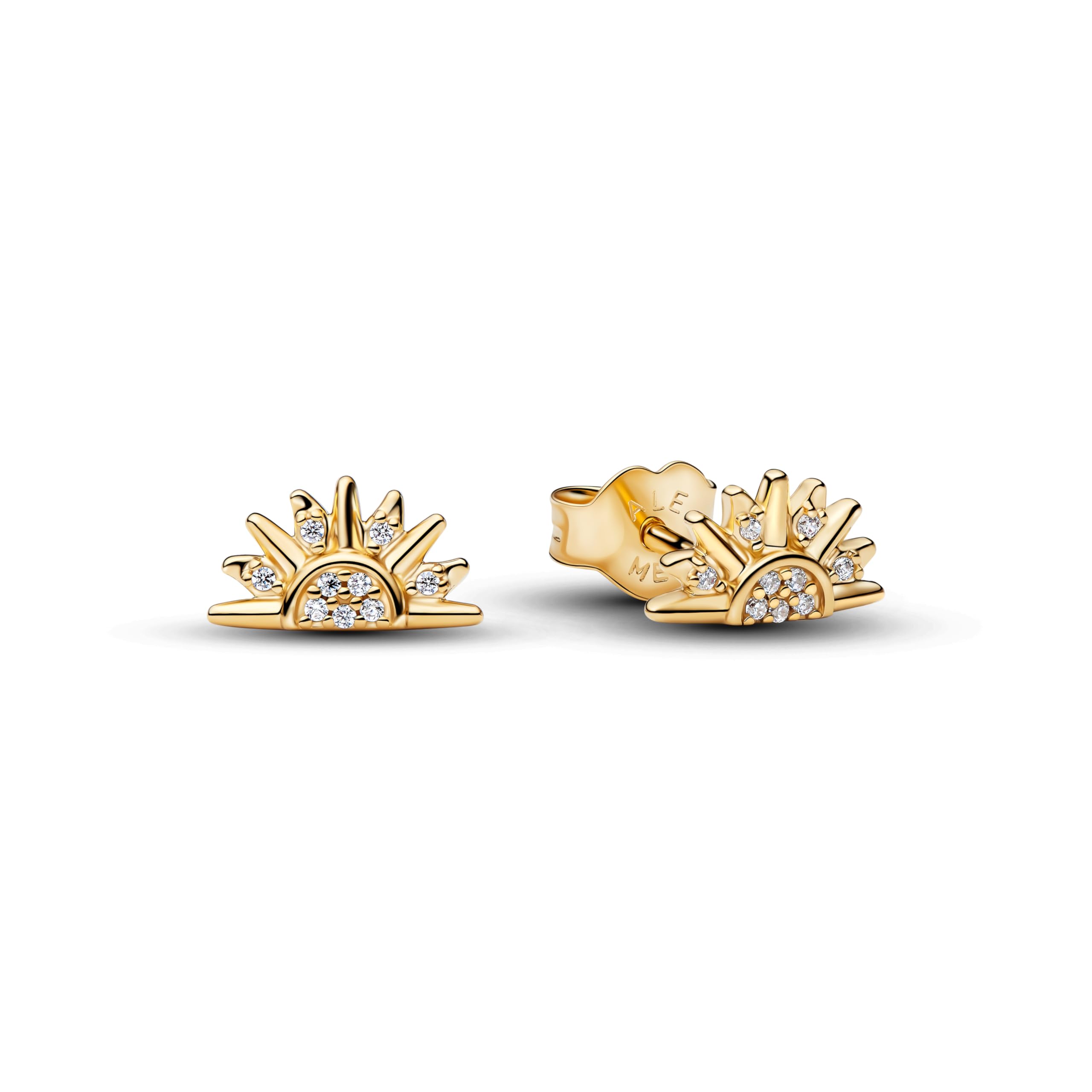 Pandora Moments Himmlische Funkelnde Sonne Ohrringe mit 14K vergoldeter Metalllegierung und Zirkonia, 264627C01
