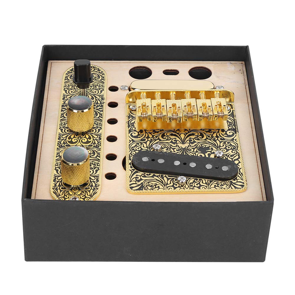 Placa de cubierta de silla de guitarra, conjunto de recogida de guitarra de hierro Placa de control Accesorios musicales para guitarra eléctrica Tl