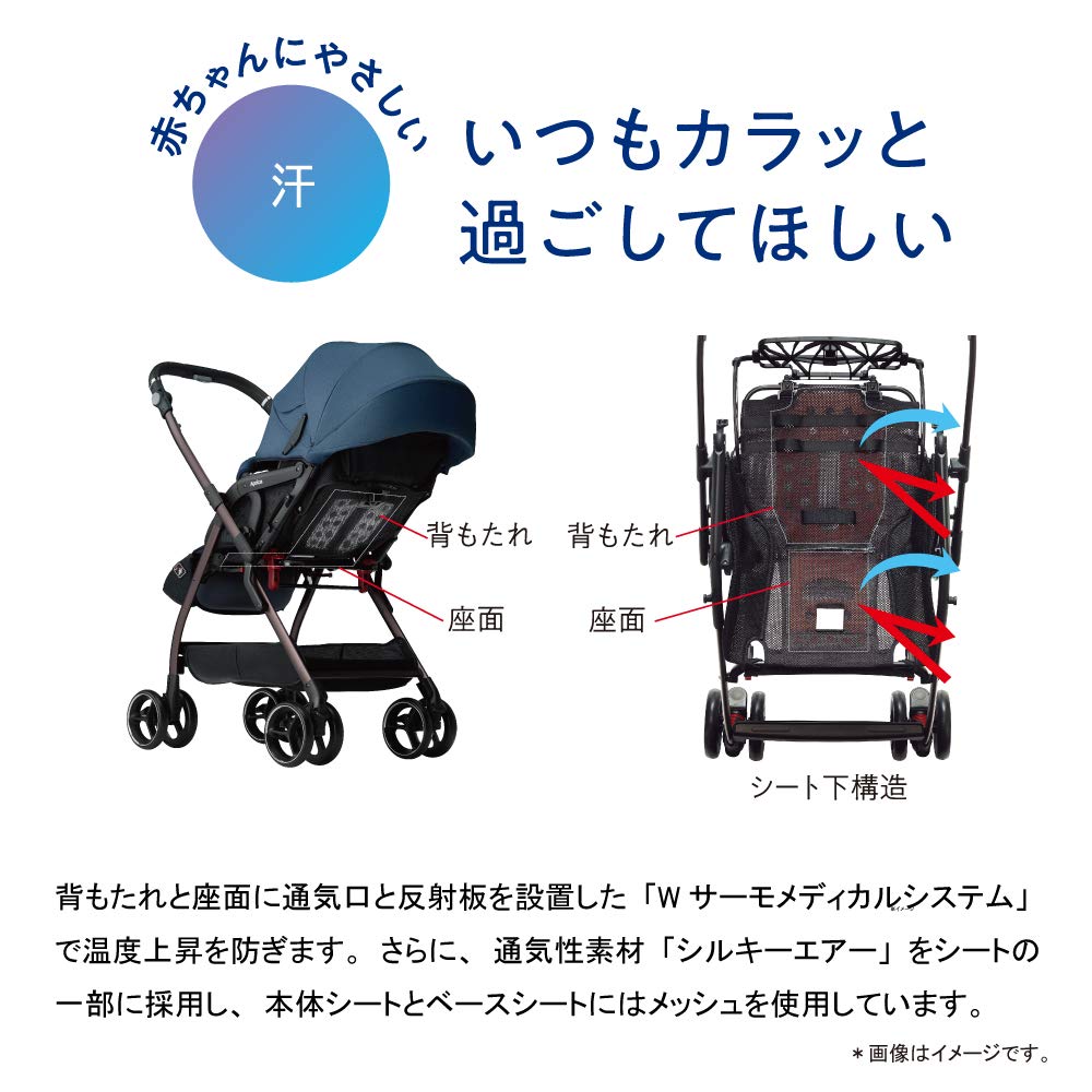 Amazon.co.jp: アップリカ A形オート4輪ベビーカー オプティア