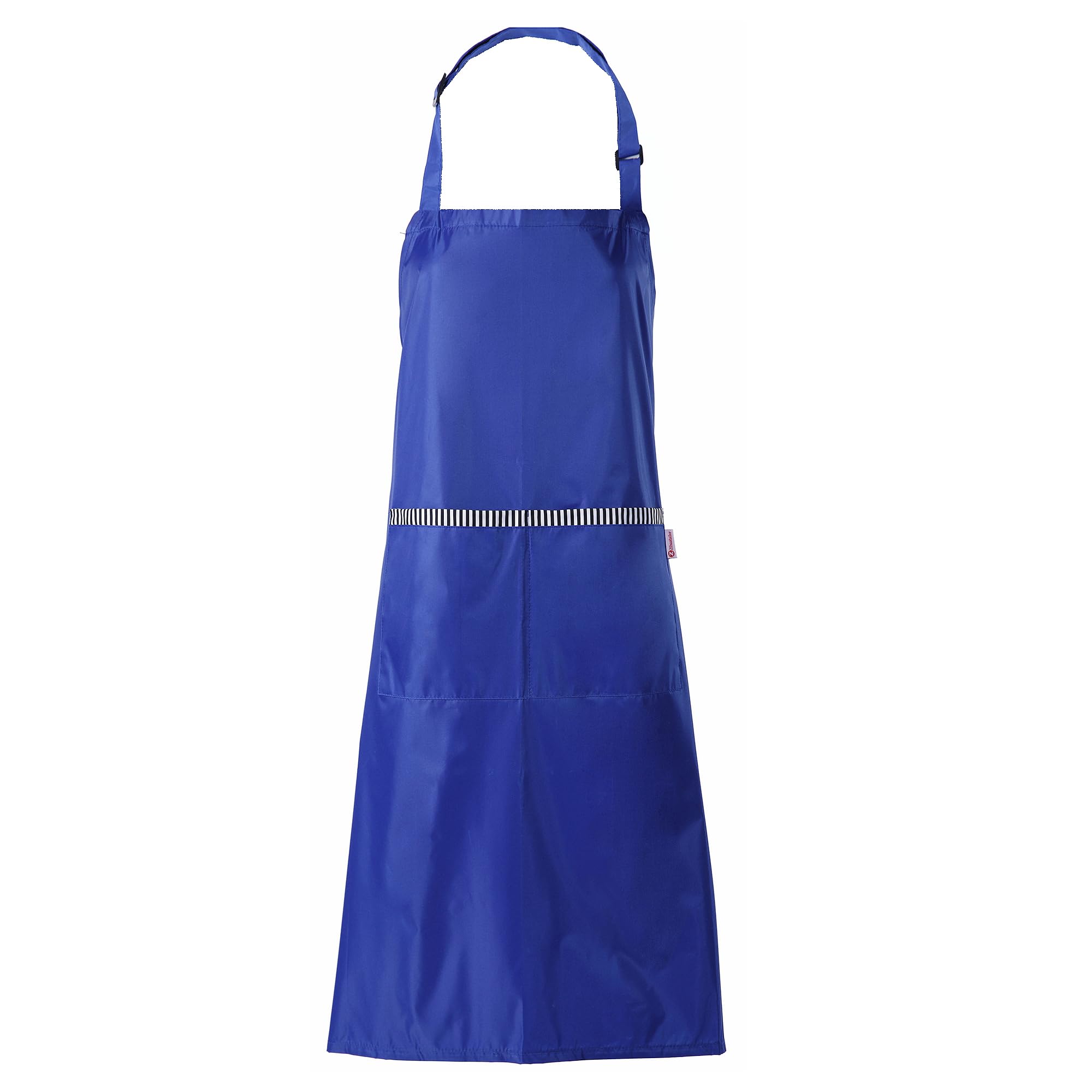 Zihuatailer Waterproof Apron for Dog Grooming Dishwashing, Wipeable Kitchen Apron for Women, Pvc-coated - Blue