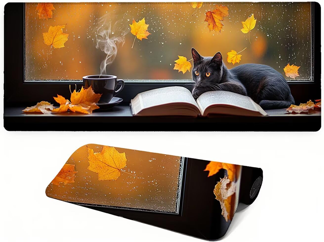 Genérico Lpfieonn Gato Gaming Alfombrilla Ratón 160x80cm PF-2377