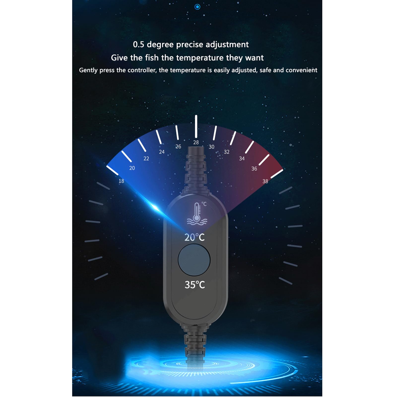 Fish Tank Heizung Rod Automatische Konstante Temperatur Aquarium Heizung Rod Frequenzumwandlung Energieeinsparung,500W