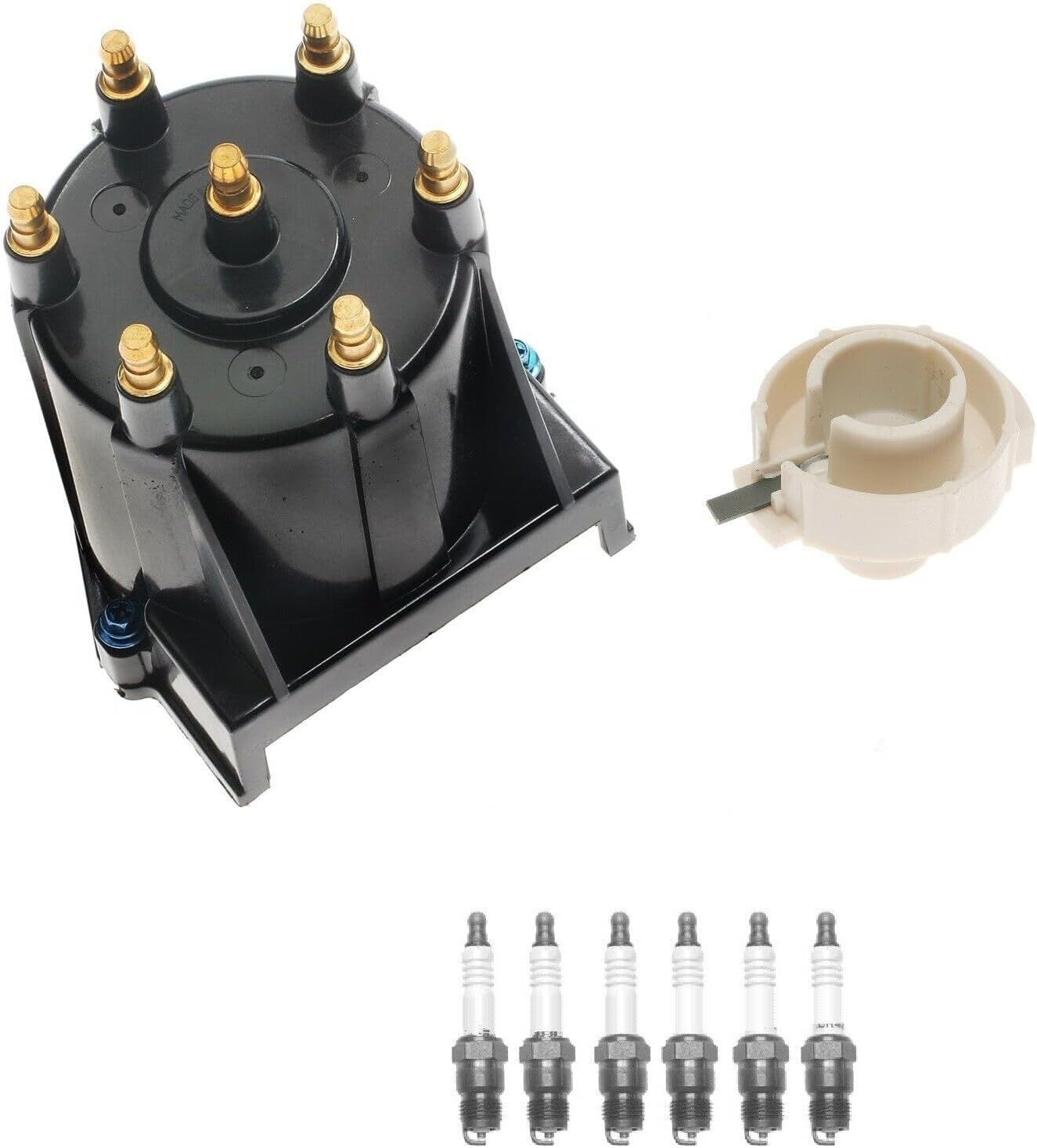 Replacement Distributor Rotor Cap and Spark Plugs .035 Kit For GMC Typhoon Syclone V6