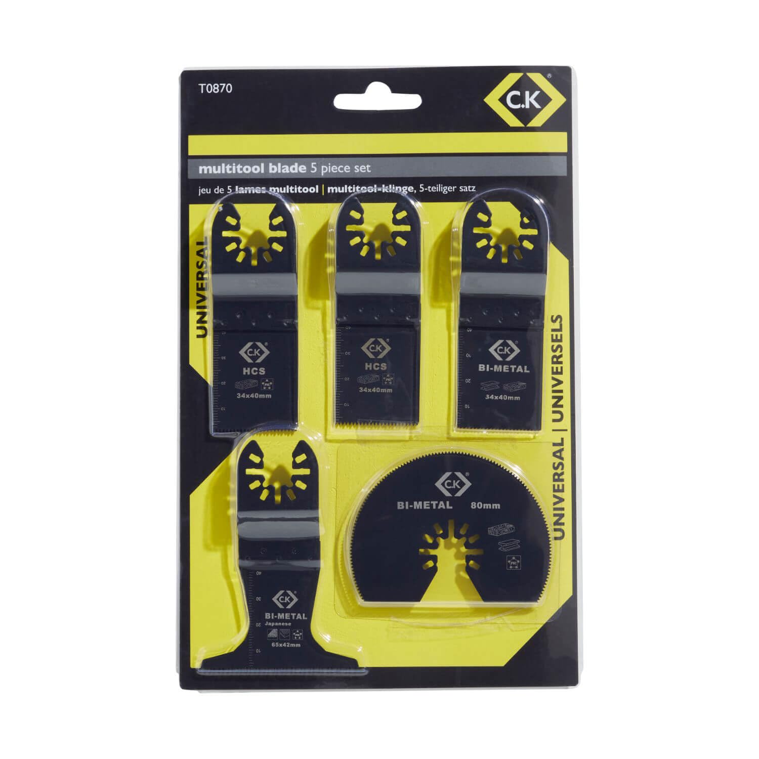 C.K T0870 - Set di 5 lame multiuso