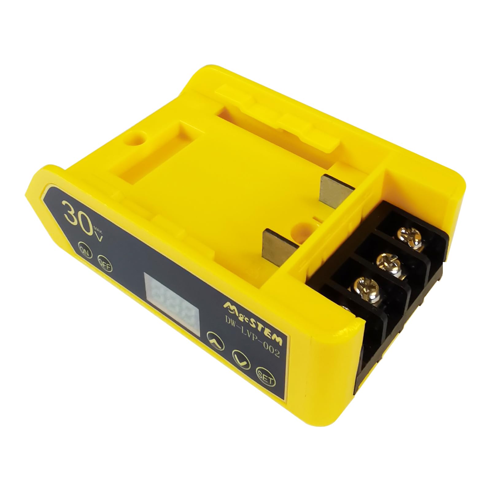 MgcSTEM Low Voltage Protection Power Wheels Battery Adapter Compatible for Dewalt Battery Adapter 12V 20V 12V-30V