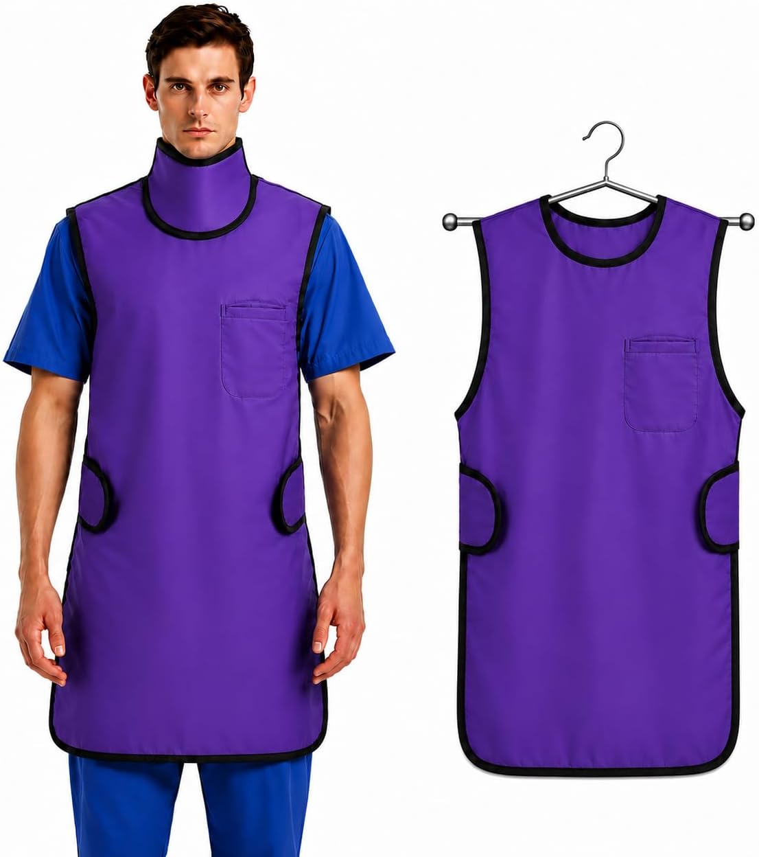 0.5mmpb Xray Lead Apron for Xray with Thyroid Shield and Hanger,Lead Gown,Dental Xray Shield