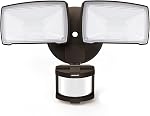 LEPOWER LED Motion Sensor Security Lights Outdoor, 30W 3200LM | 5500K Daylight, 72 FT Range & 180° Detection, Easy to Install, IP65 Waterproof, 2 Head Flood Light for Garage, Yard, Porch