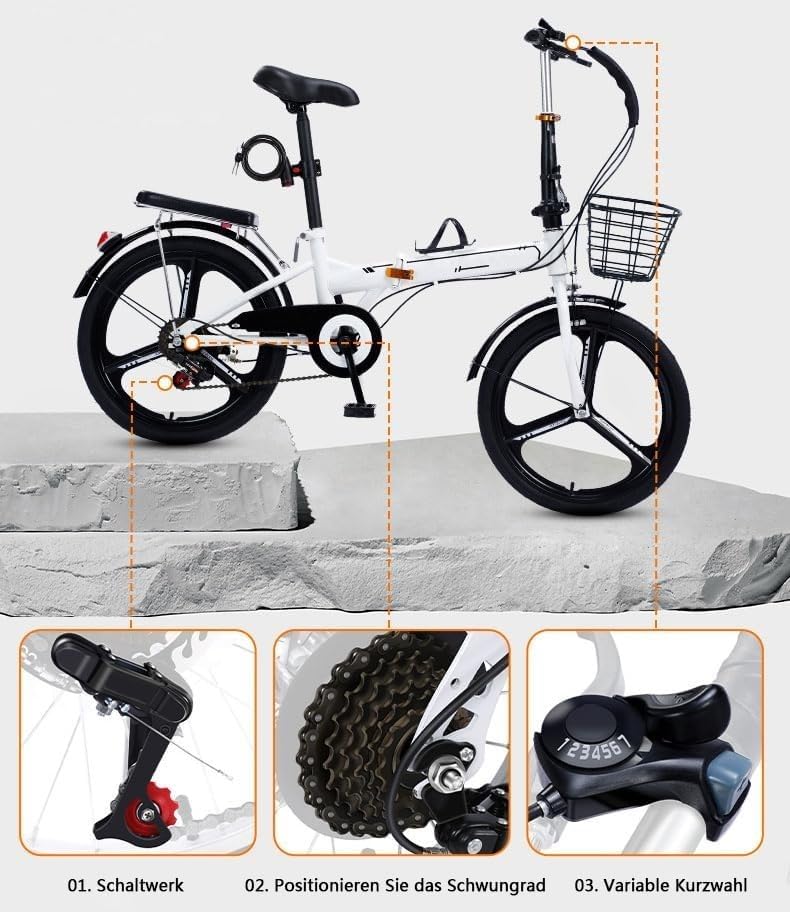 Amazon.co.jp: 20/22インチ 折りたたみ式自転車、折りたたみ自転車 7速