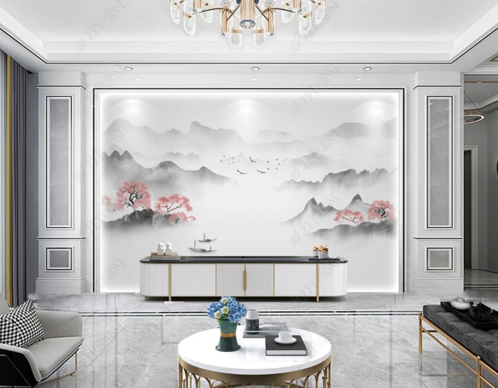 Papier peint intissé paysage chinois poster géant mural salon 150x105