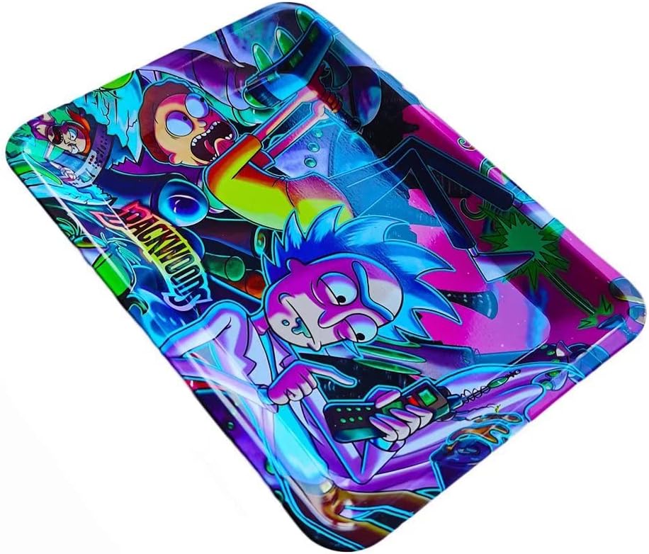 Metal Convenient Tray, Household Tray | Durable Metal, Easy to Carry, Unique Design-Green