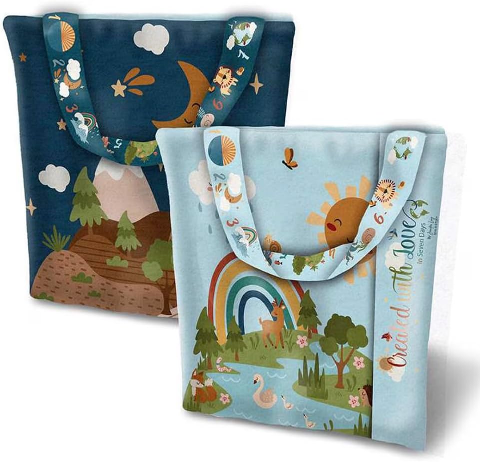 Riley Blake Created with Love Felt Panel by Jennifer Long of Sew A Story – 36” x 69” Tote Bag & Creation-Themed Elements – Perfect for Quilting, DIY Crafts, Apparel & Home Décor