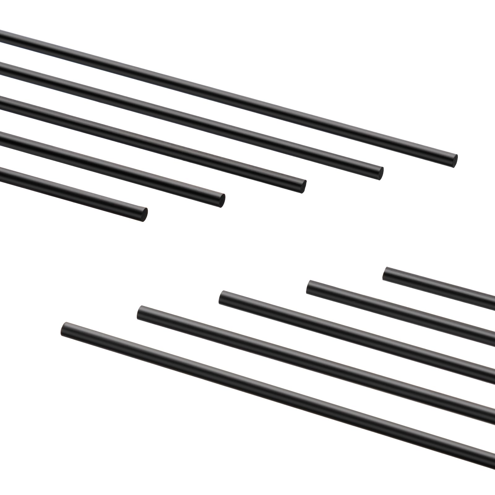 FAKILO Carbon Fiber Rod 4 X 310 MM - 100% Matte Carbon Fiber Rods 10 Pack for RC Airplane, Kite Skeleton Handmade, Fishing Rod Repair, Tent Stand