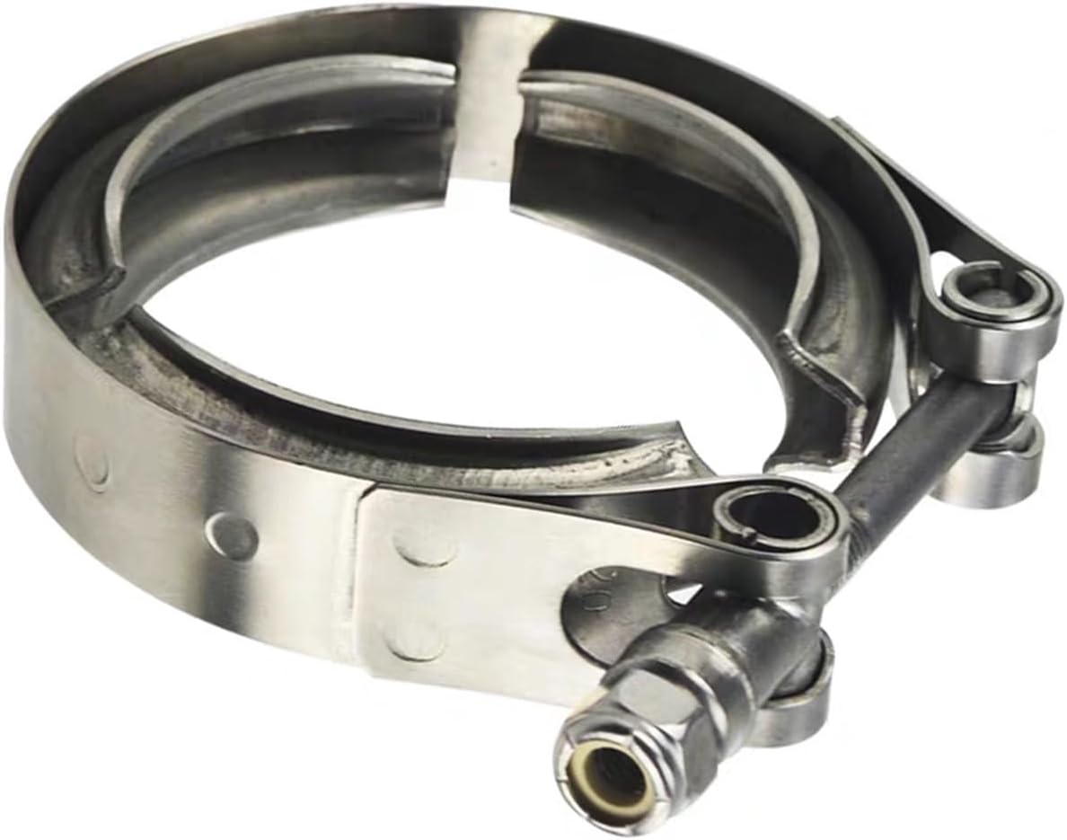 1.5" To 6.0" 304 Stainless Steel V Band Clamp, Rust Proof High Temperature Exhaust Lock(5.75 inch-166mm)