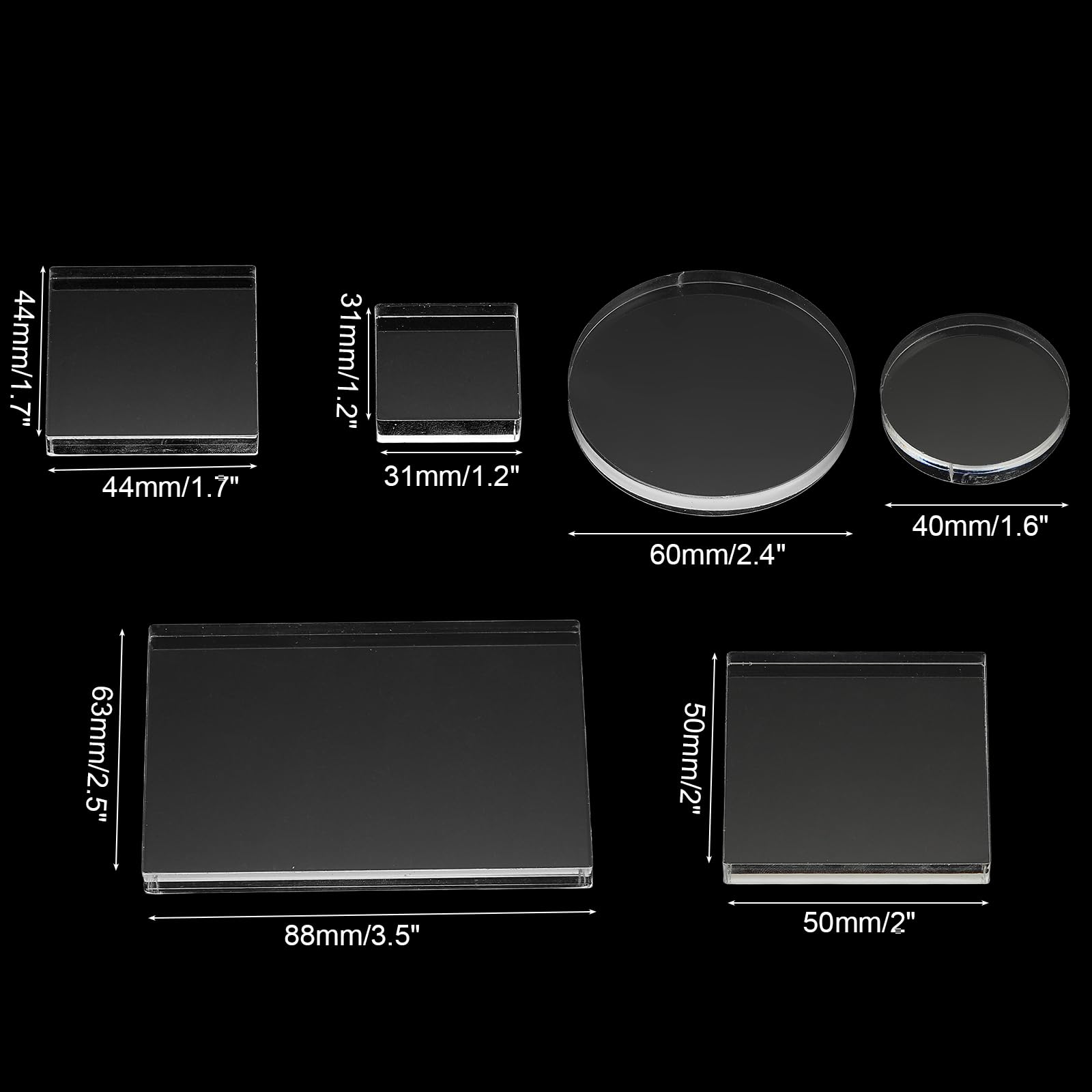 PATIKIL Acrylic Stamp Block - Image 2