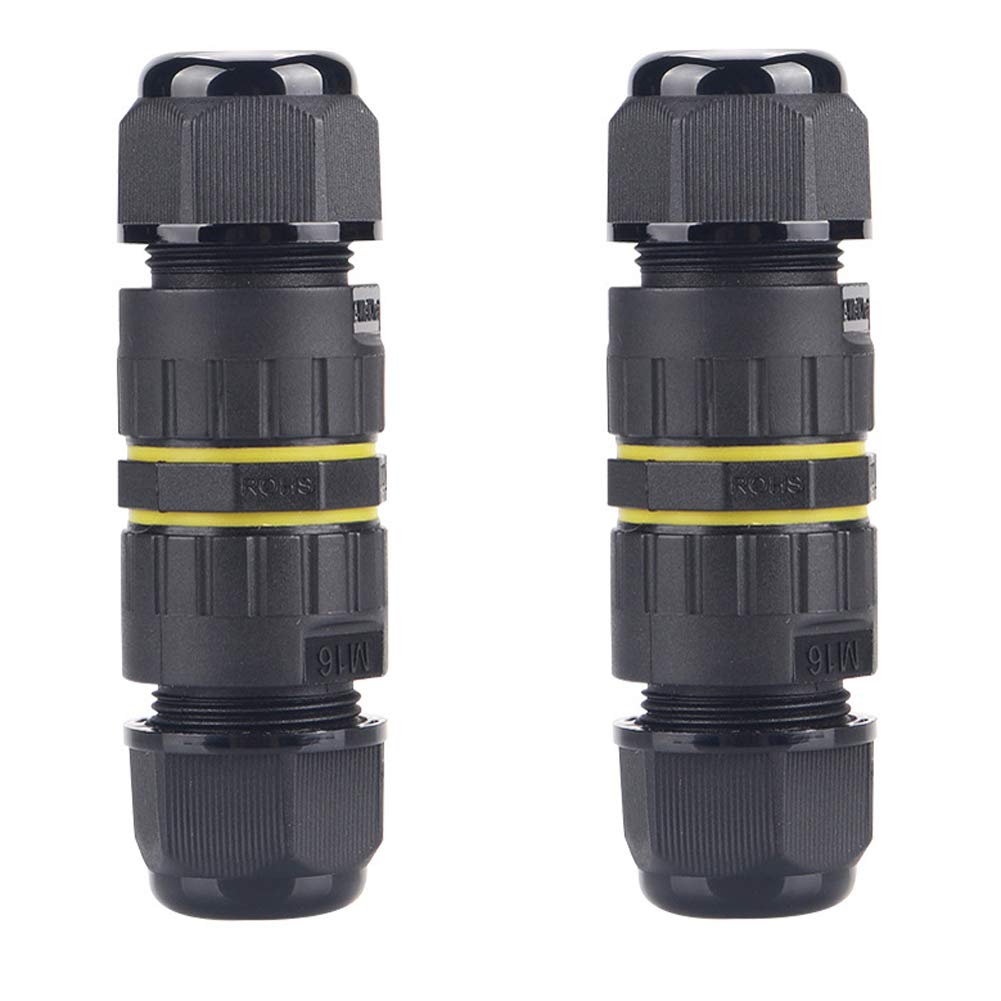 COMOPEZ IP68 Junction Box 3 Pole Waterproof Electrical Box Wire Connector for Underground Outdoor Ligthing, Cable Range 6.5-10 mm 2pcs Set-image-46