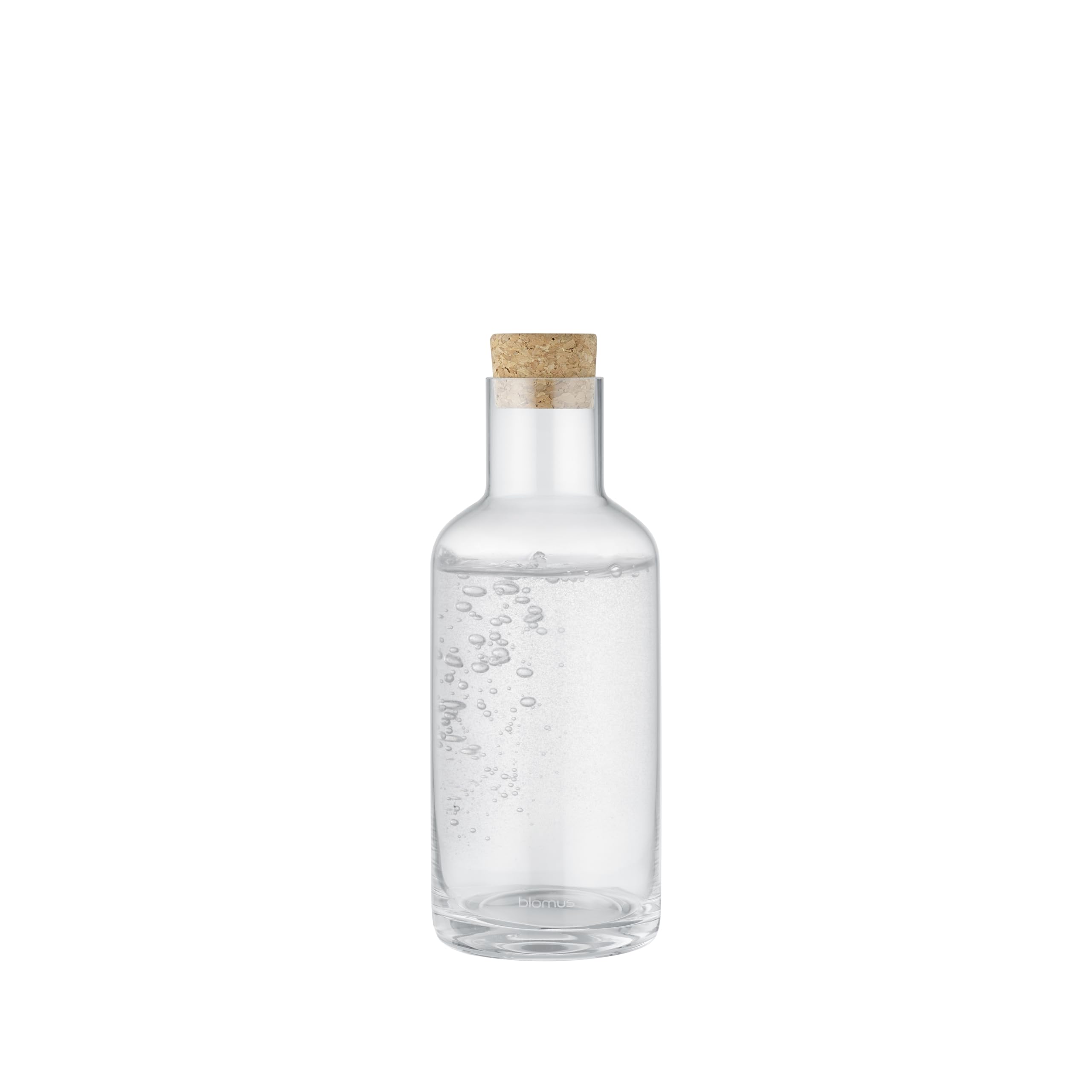 blomus Wasserkaraffe -HYDRA- | Glaskaraffe 500 ml mit Korkdeckel | Wasserkrug Farbe Clear | 8B x 21H cm