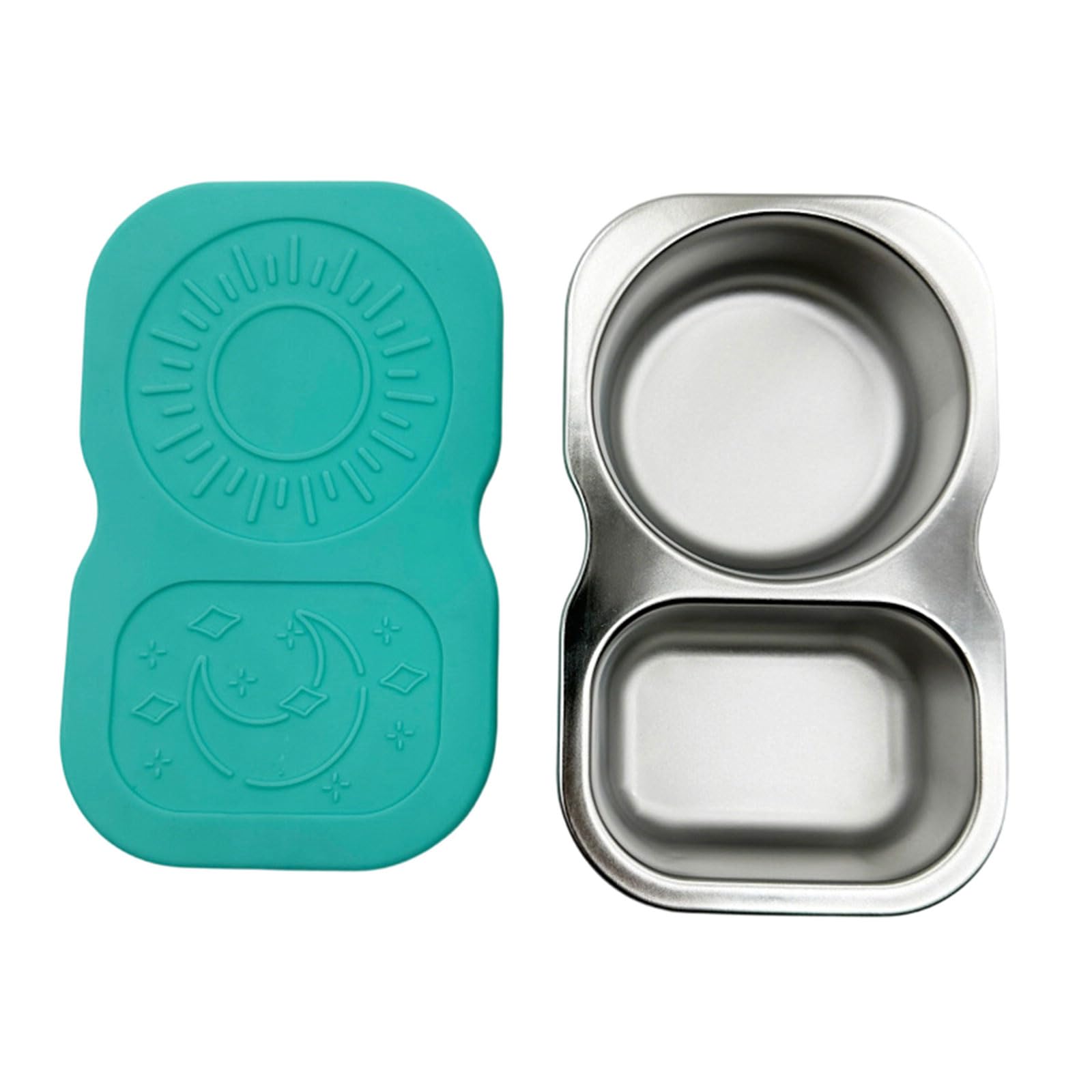 Xinsheinelry Sturdy Nonrust Steel Sauce Tray with Spill Proof Cover Outdoor Container for Serving Rustless Cup