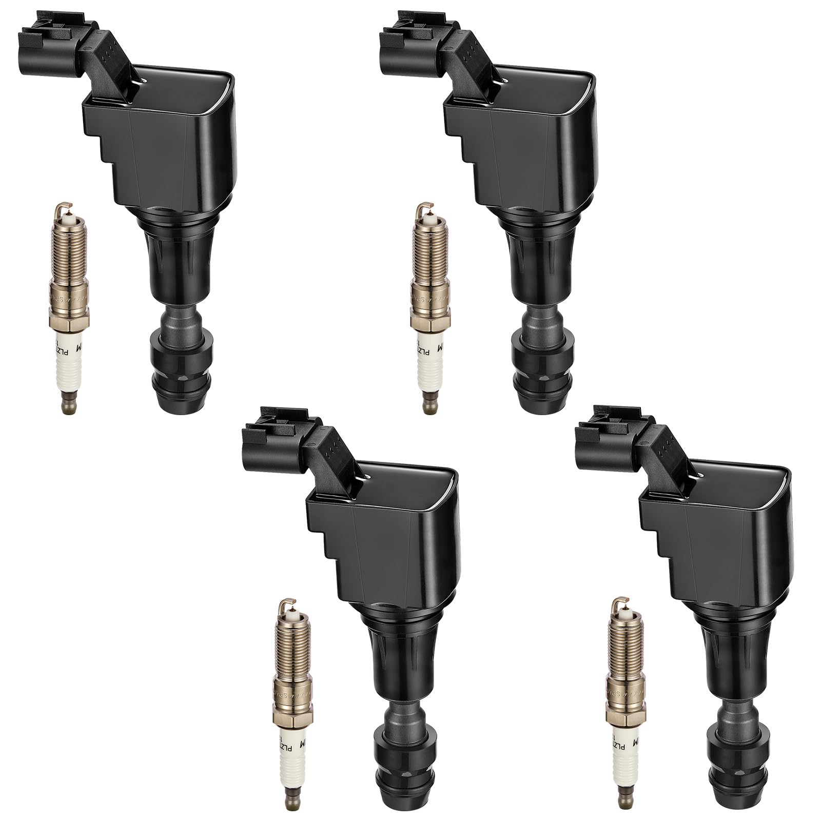 BDFHYK Ignition Coil UF491 and Spark Plug 12578224 for Chevy Malibu HHR