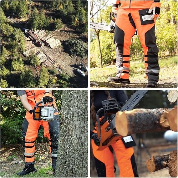 Amazon | 調節可能なベルトチェーンソーチャップス保護パンツ