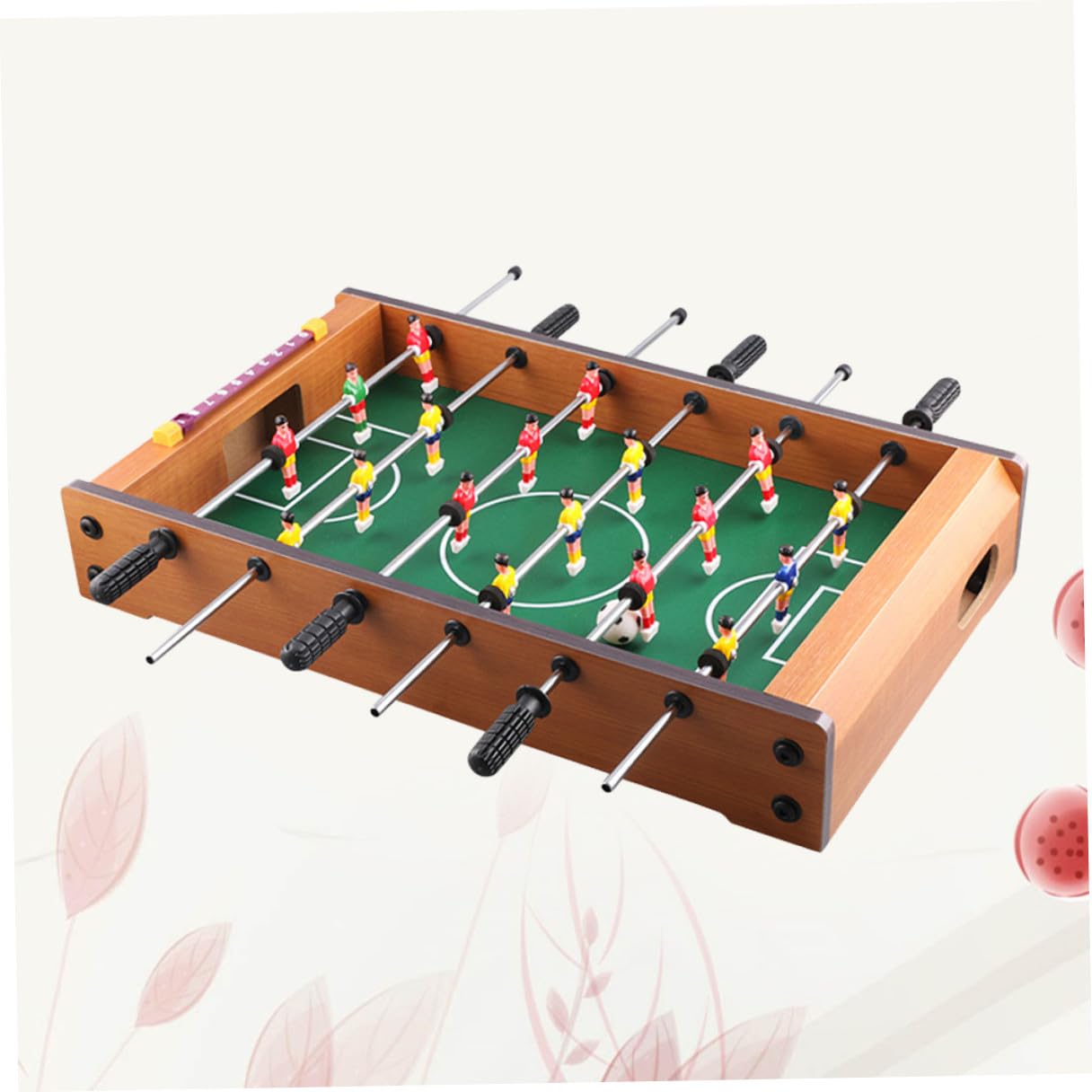 Mini Football Board Machine da Tavolo a Sei Tiri in Mdf | Contatore Punteggio Integrato, per Gioco su Scrivania, Adatto a Ragazzo Ragazza e Adulti