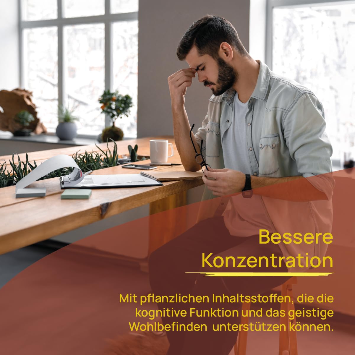 Wellpursan Gedächtnis vital+ 120 Kapseln, enthält Ashwagandha, Vitamin B12 und B6, Nahrungsergänzungsmittel zur Unterstützung von geistiger und körperlicher Leistungsfähigkeit, 100% vegan