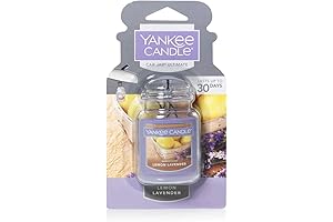 Yankee Candle Car Air Freshener, Hanging Car Jar® Ultimate Lemon Lavender Scented,...