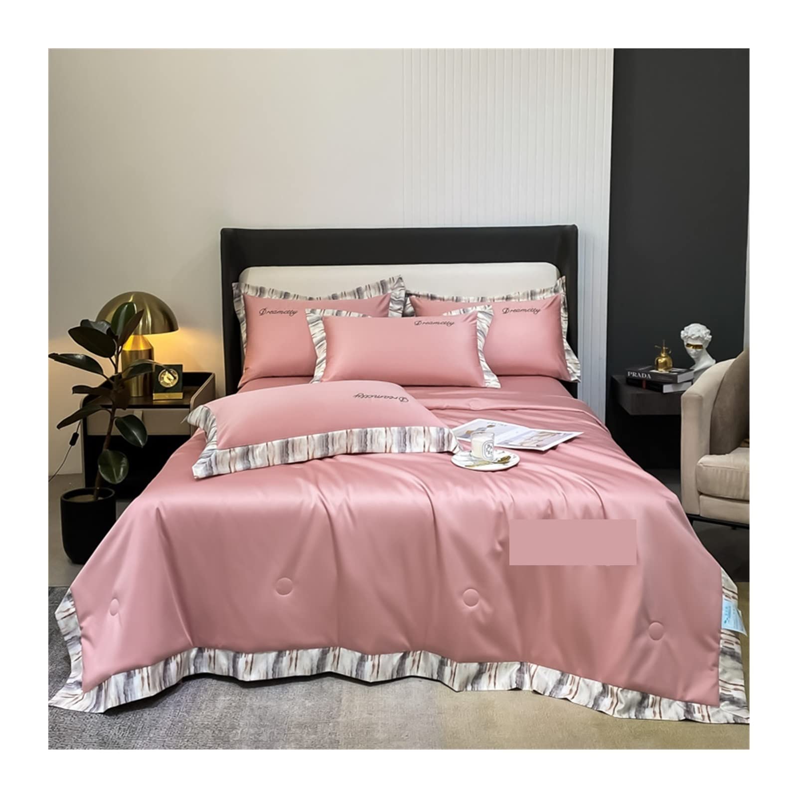 EBzvblxm Cooling Blanket for Summer, Cooling Summer Quilt Blanket Multicolor Multiple Sizes(Doushafen,Queen 200x230cm)