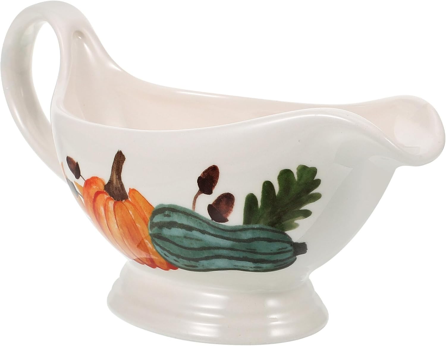 BESTOYARD Gravy Boat with Handle Ceramic Sauce Boat Gravy
