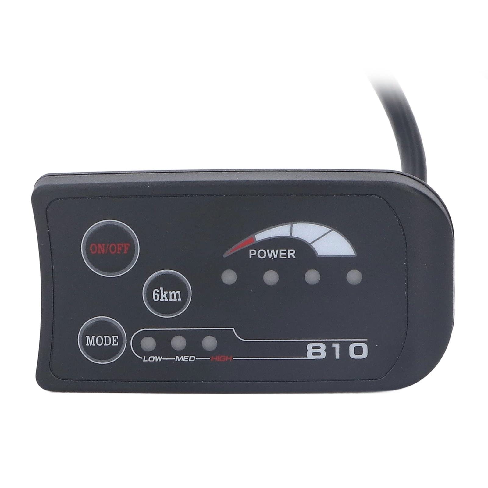 Pilipane 36V 48V S810 LED Display Panel for Electric Bikes High Accuracy Power Meter with Customizable Parameters and Watertight Design