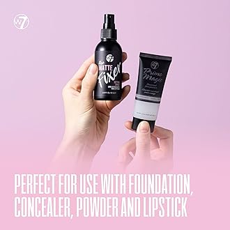 W7 Prime Magic & The Fixer Matte Set - Makeup Primer & Setting Spray Duo for a Smooth, Matte Finish - Pore Minimiser & Shine Control - Quick-Drying, Non-Sticky - Vegan & Cruelty-Free