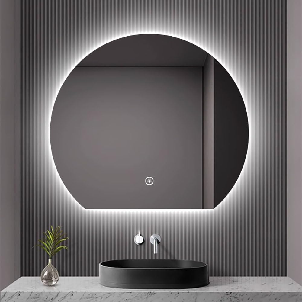 NURCIX Smart Illuminated Vanity Mirror 40" AntiFog Half