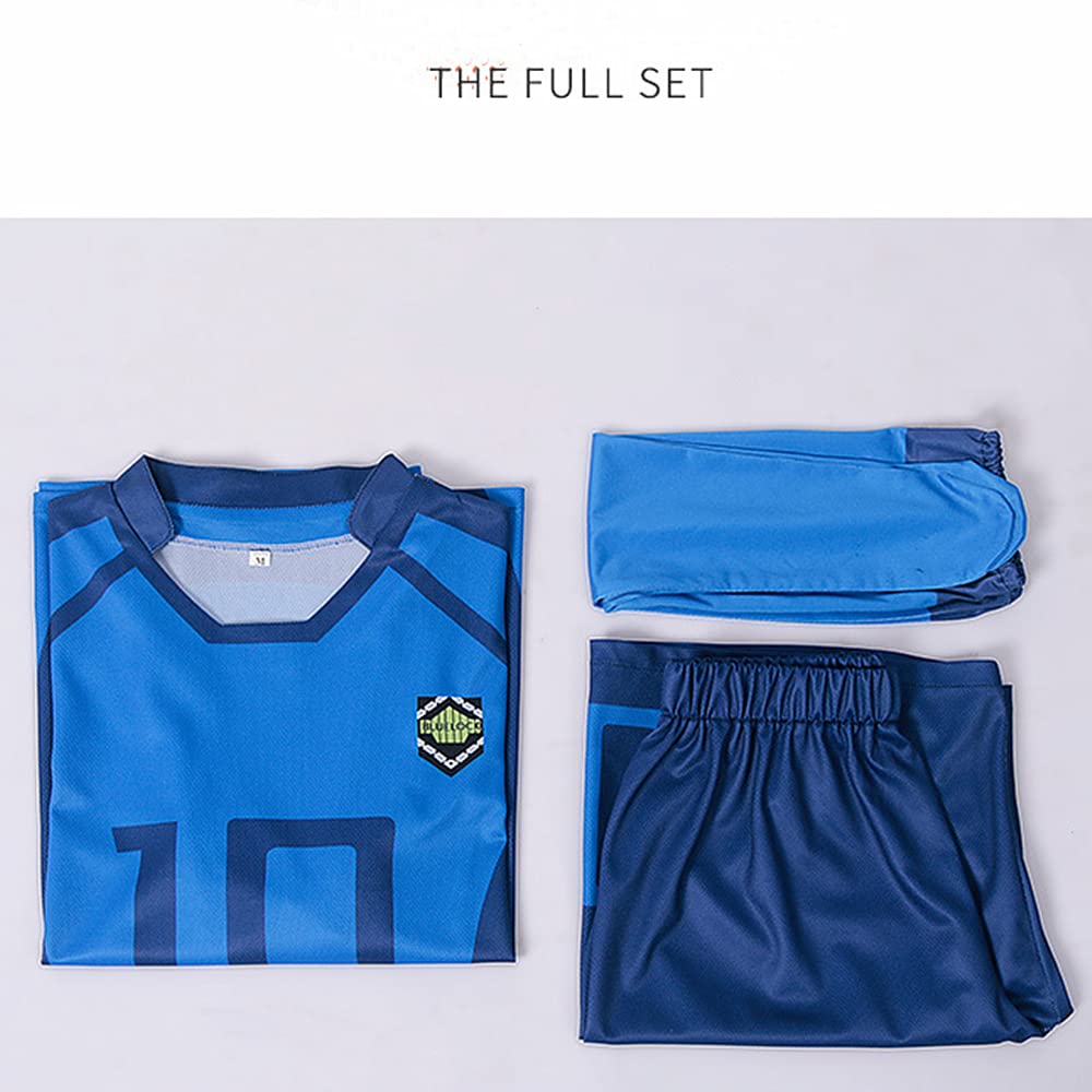 Charous Anime Manga Blue Lock Cosplay Bachira Meguru Sportbekleidung, Anzüge, Unisex, Sportkostüm für Cosplay