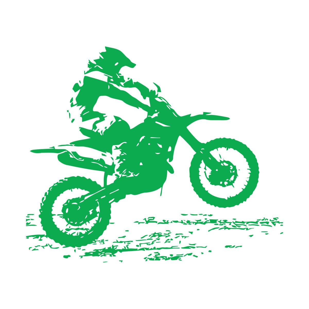 Motocross Wall Decal for Boys Motorcycle Wall Sticker Dirt Bike Wall Decor Bedroom Posters Vinyl Murals Home Decoration Small - 42x50cm โ image 1