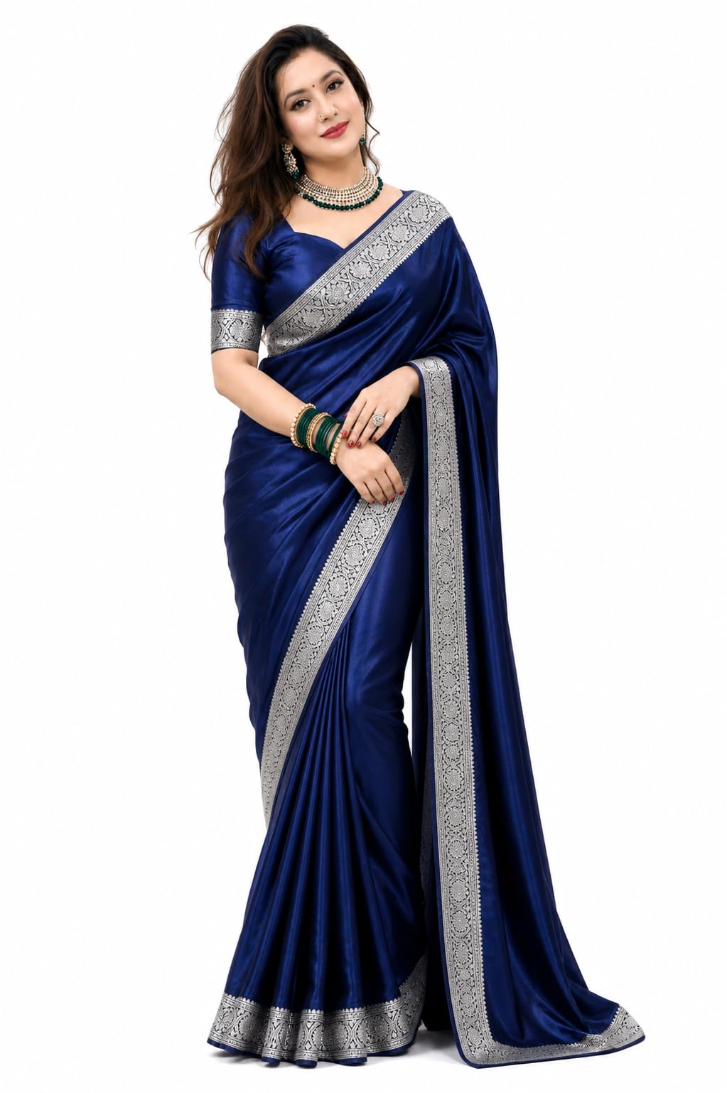 yashika Women's Art Silk Saree with Blouse Piece for Traditional Ethnic Wear Sari-picture-26