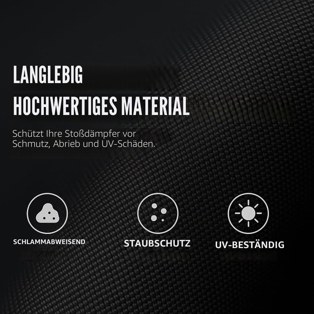 Generic Set mit 4 Stoßdämpferabdeckungen für CFMOTO CF MOTO CFORCE (rot