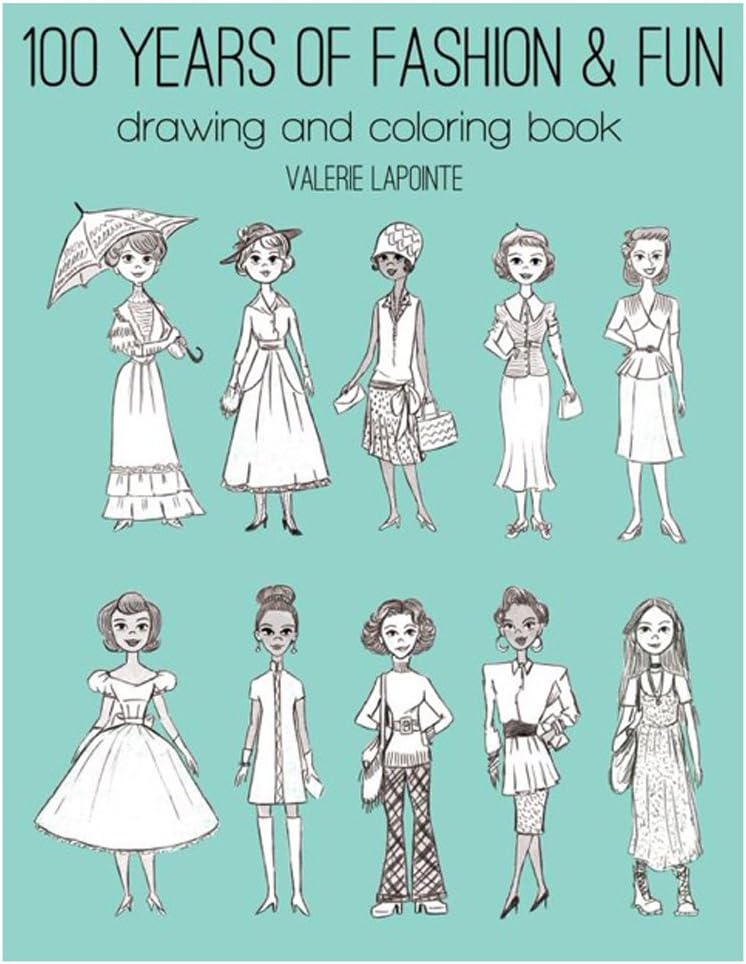 General Pencil 899B1 100 Years of Fashion & Fun Drawing/Coloring Book