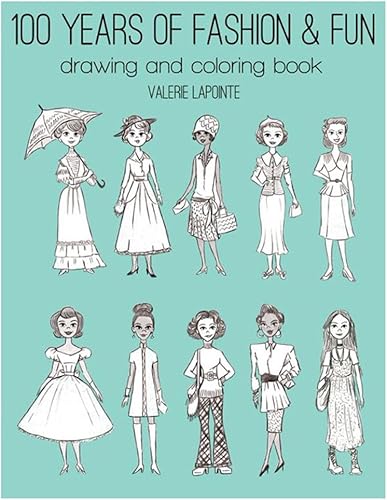 General Pencil 899B1 100 años de moda y diversión DibujoLibro para colorear