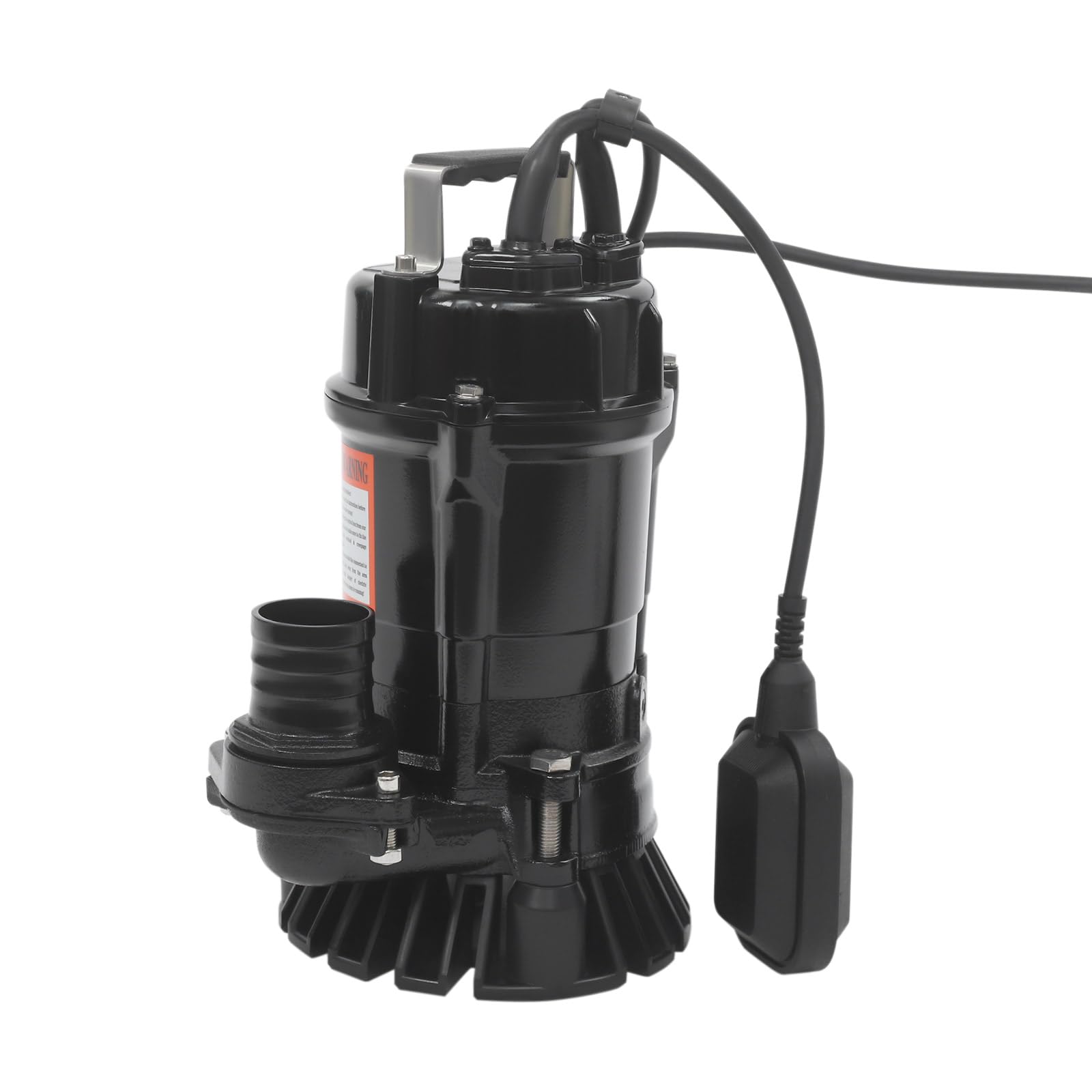 Bomba de agua sucia 16 m³/h, altura máxima de extracción 15 m, bomba sumergible para agua sucia clara y sucia, interruptor de flotador, asa de 550 W