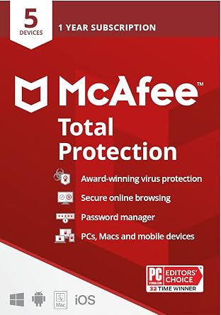 McAfee Total Protection - 5 Devices - NOT AVAILABLE