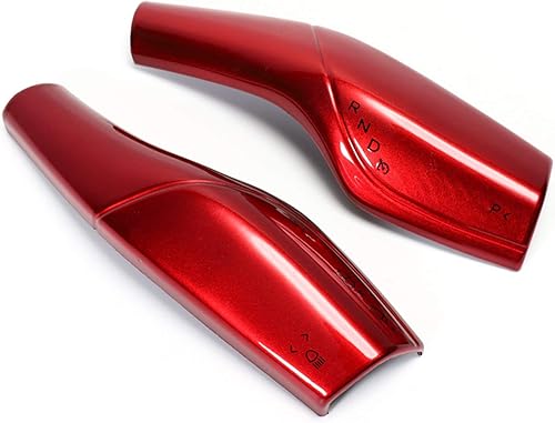 Junejour Cubierta de palanca de dirección para Tesla Modelo 3 Modelo Y, cubierta de palanca de dirección de fibra de carbono, cubierta de palanca de